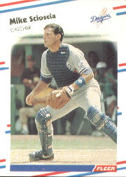 1988 Fleer Baseball Cards      524     Mike Scioscia